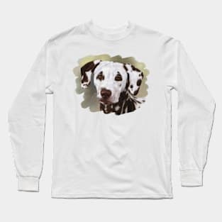 Dalmatian Painting Long Sleeve T-Shirt